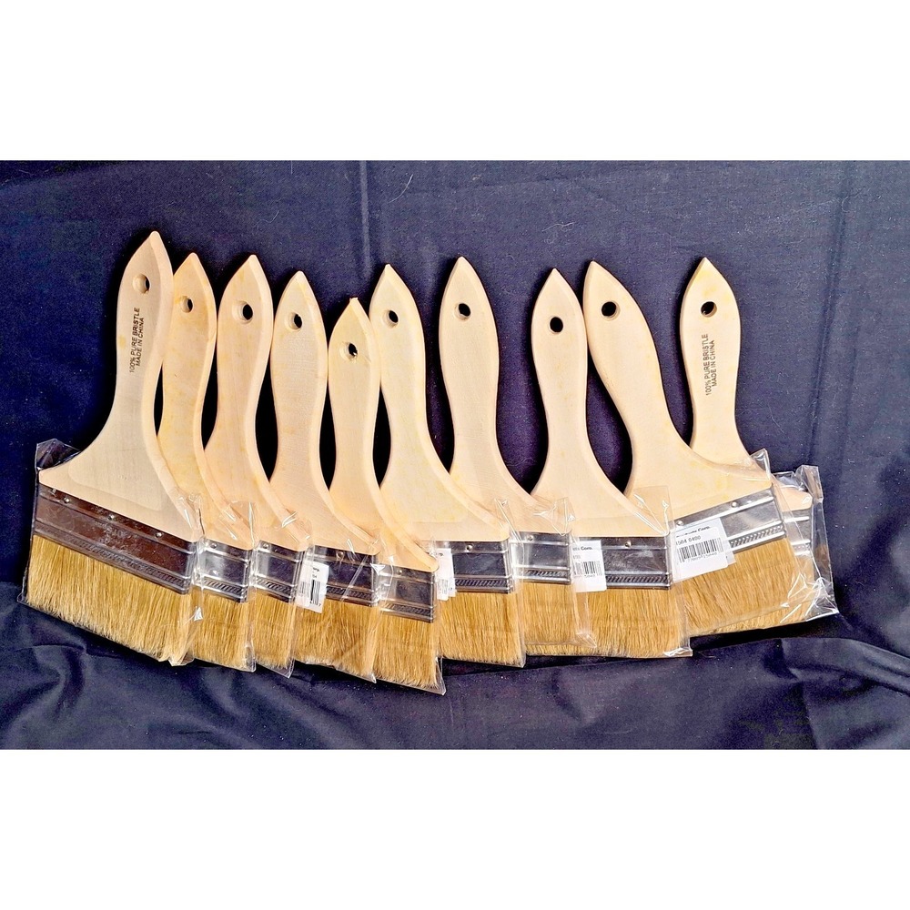 Lot of 10 New‎ Four Inch Paint Brushes